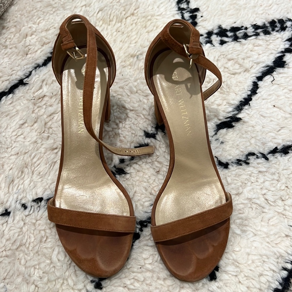 Stuart Weitzman NEARLYNUDE size 8 suede brown